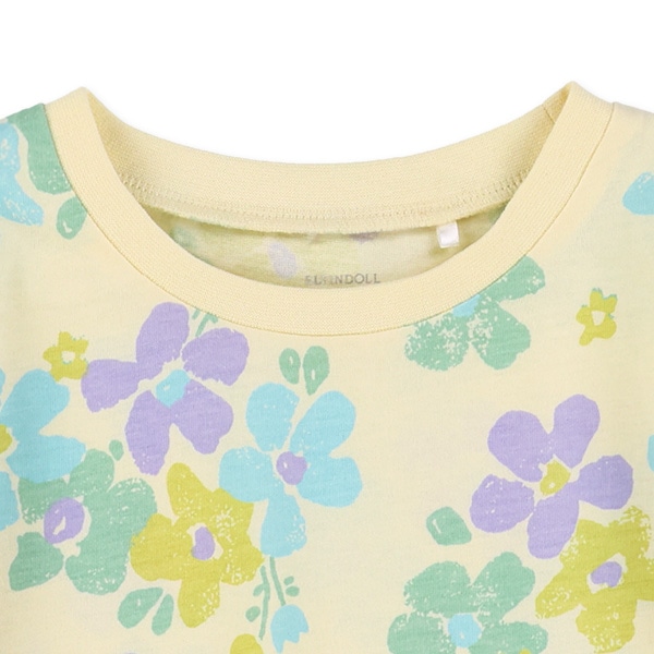 花総柄半袖Tシャツ