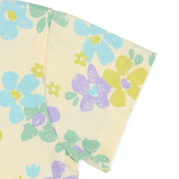 花総柄半袖Tシャツ