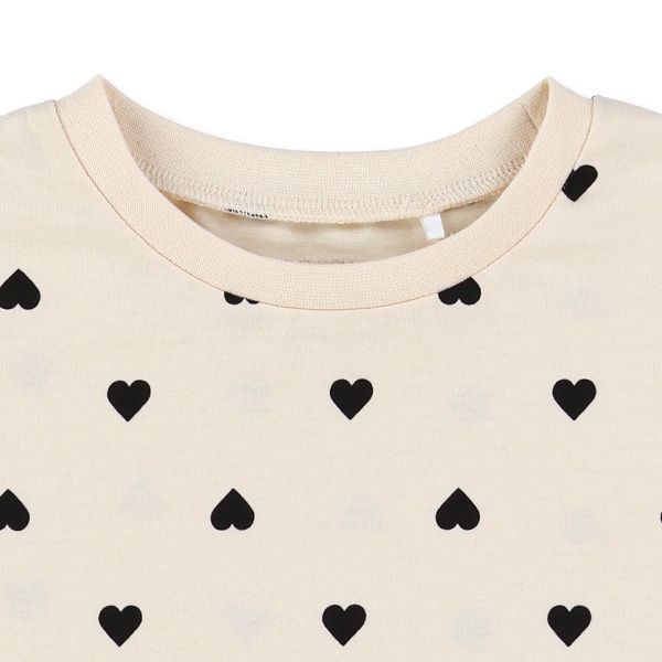 ハート総柄半袖Tシャツ