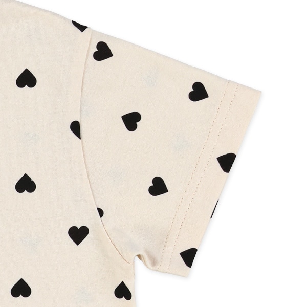 ハート総柄半袖Tシャツ