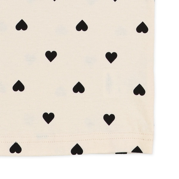 ハート総柄半袖Tシャツ