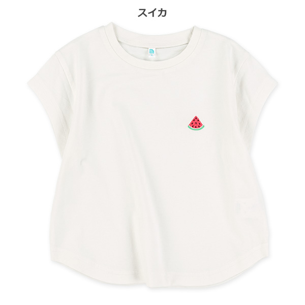 胸刺繍半袖Tシャツ