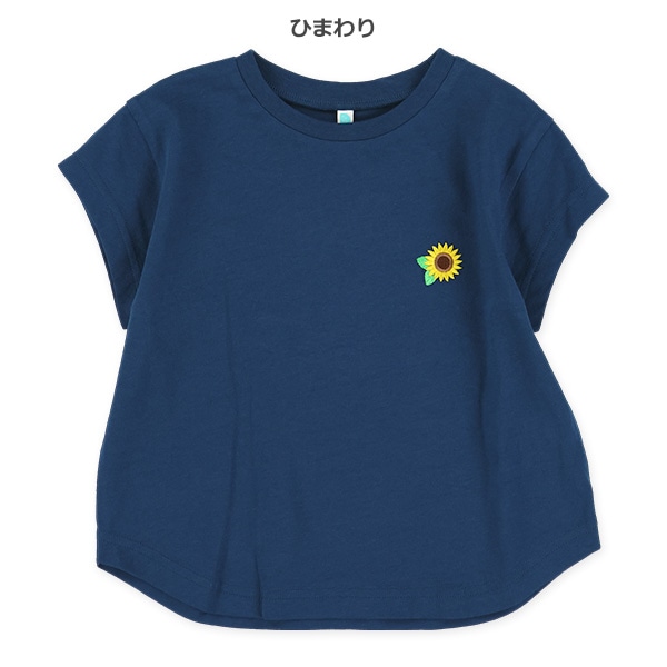 胸刺繍半袖Tシャツ