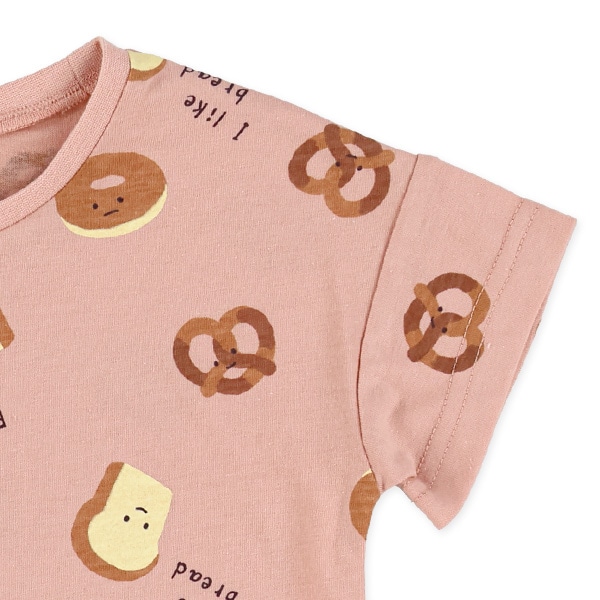 食べ物総柄半袖Tシャツ