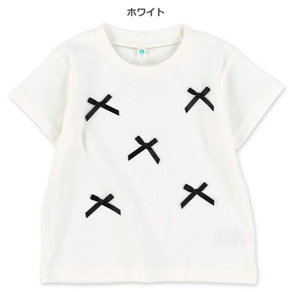 リボン半袖Tシャツ