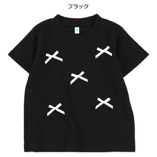 リボン半袖Tシャツ