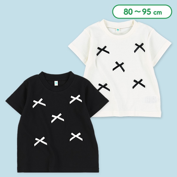 リボン半袖Tシャツ