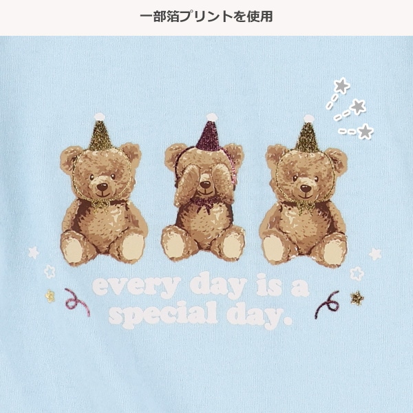 発泡・箔プリント半袖Tシャツ