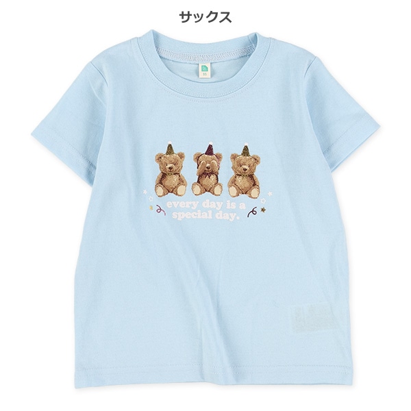 発泡・箔プリント半袖Tシャツ