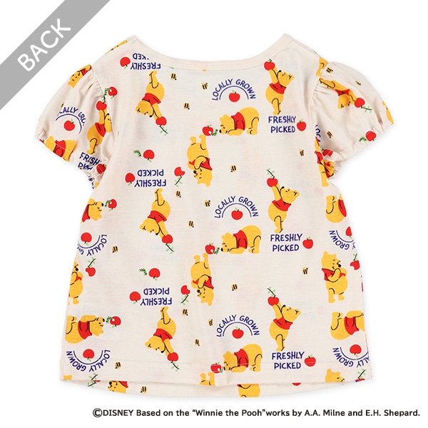 総柄半袖Tシャツ（くまのプーさん）