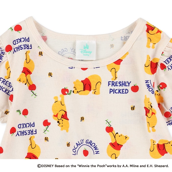 総柄半袖Tシャツ（くまのプーさん）