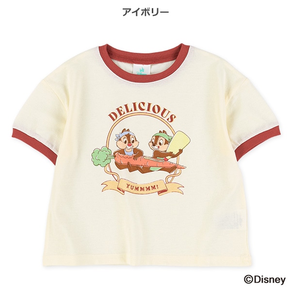 リンガー半袖Tシャツ（チップとデール）