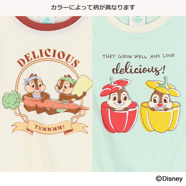 リンガー半袖Tシャツ（チップとデール）