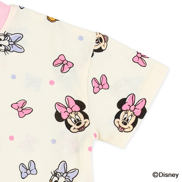 総柄半袖Tシャツ（ミニーマウス・デイジーダック）