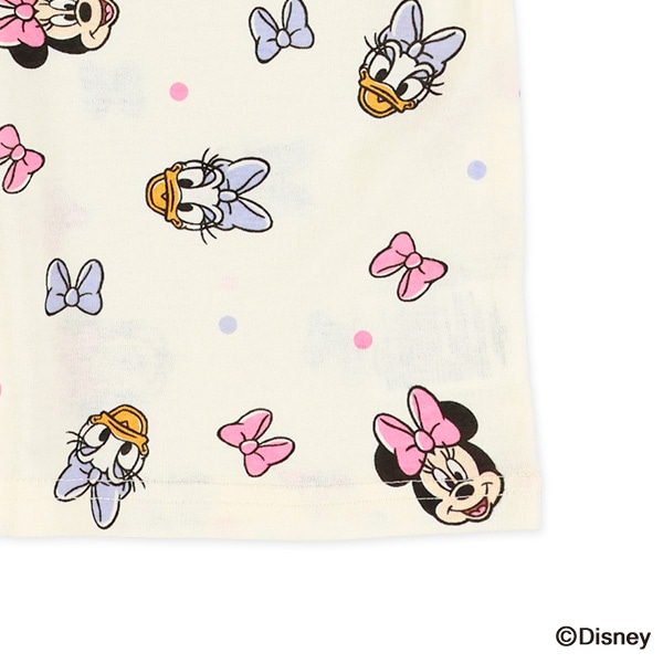 総柄半袖Tシャツ（ミニーマウス・デイジーダック）