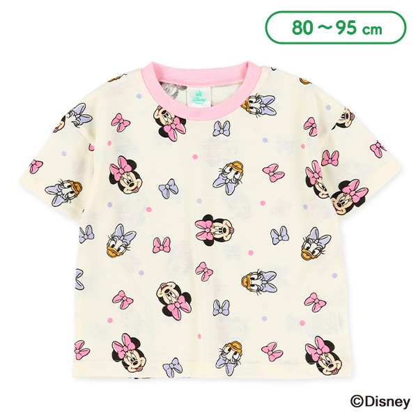 総柄半袖Tシャツ（ミニーマウス・デイジーダック）
