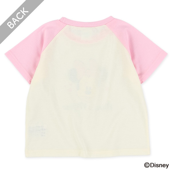ラグラン半袖Tシャツ（ミニーマウス）