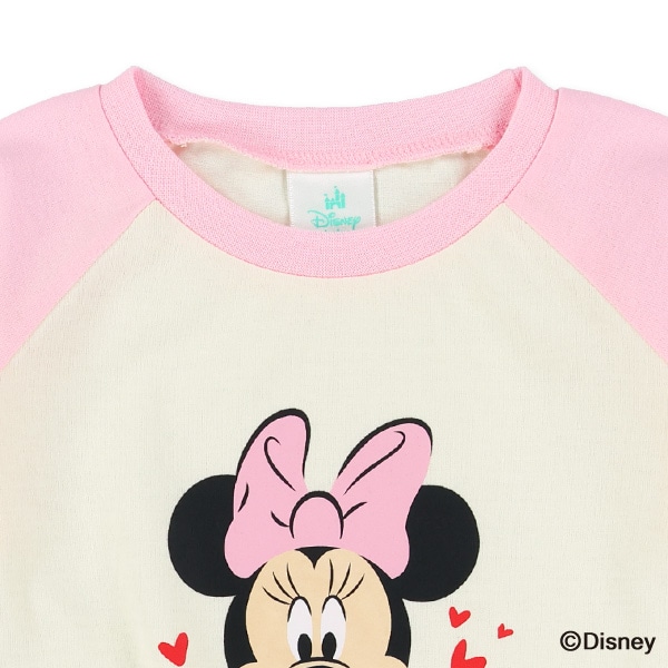 ラグラン半袖Tシャツ（ミニーマウス）