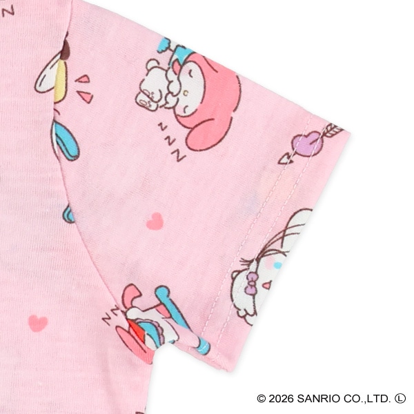 総柄半袖Tシャツ（ハローキティ・サンリオキャラクターズ）