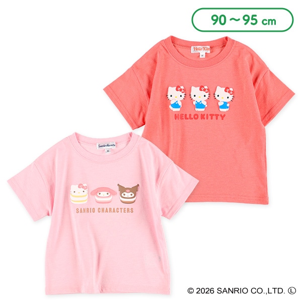 発泡プリント半袖Tシャツ（ハローキティ・サンリオキャラクターズ）