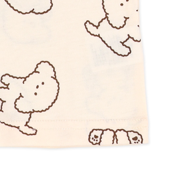 いぬ・ねこ総柄半袖Tシャツ