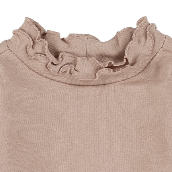 厚手スムースハイネック長袖Tシャツ