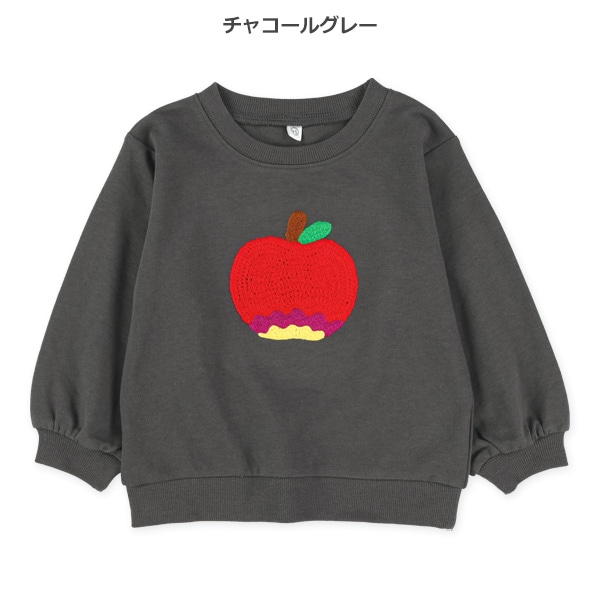 ミニ裏毛チェーン刺繍トレーナー