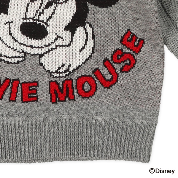 ミッキーマウス刺繍ニットセーター S115935462 - トップスお値下げ中・レア