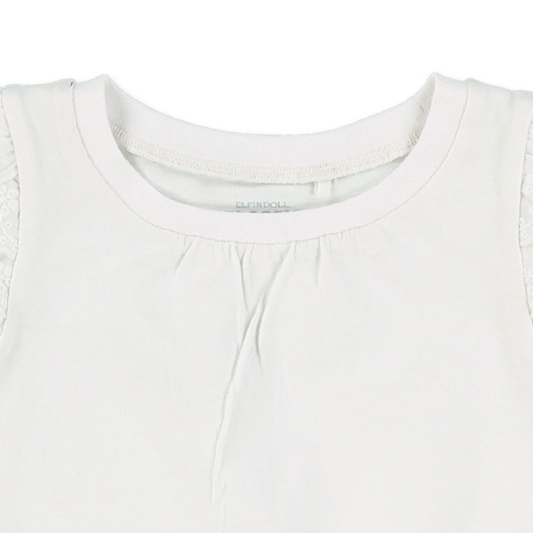 袖レースフレンチTシャツ