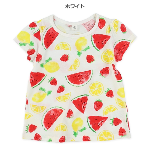 カットフルーツ総柄フレンチＴシャツ