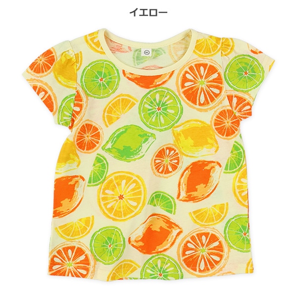 カットフルーツ総柄フレンチＴシャツ