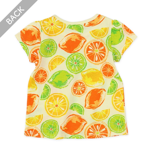 カットフルーツ総柄フレンチＴシャツ