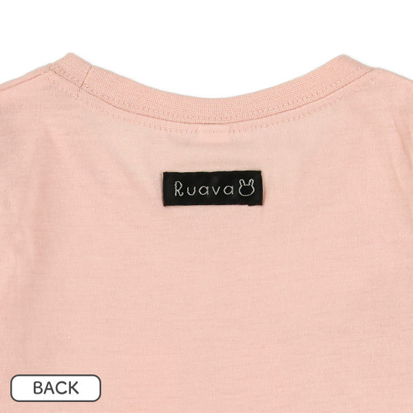 うさ耳切り替えドットフレンチTシャツ