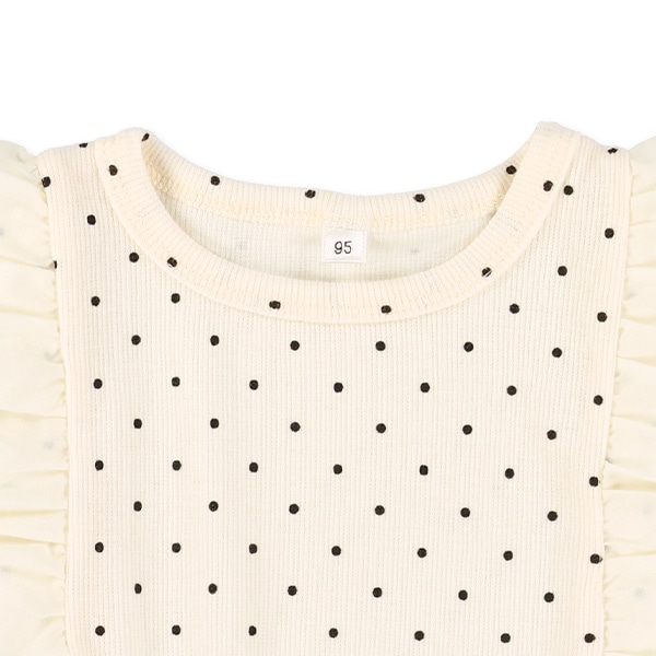 スパンテレコ肩フリルフレンチTシャツ
