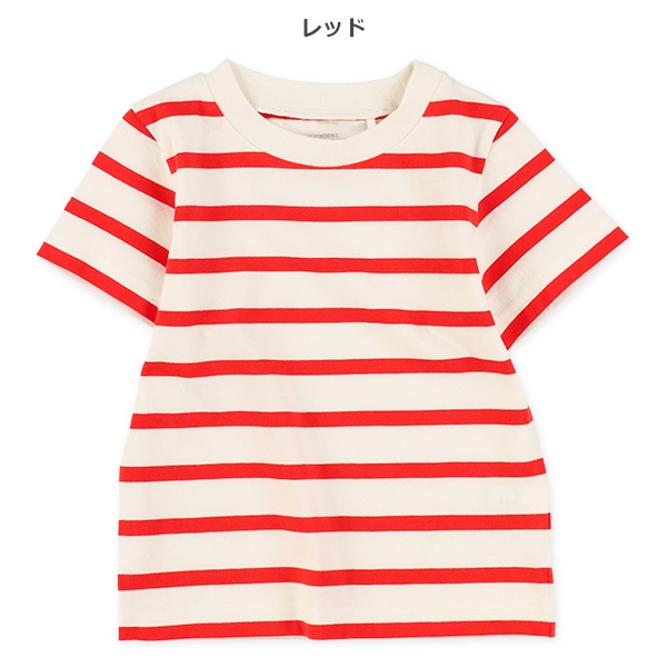 シングルボーダー半袖Tシャツ