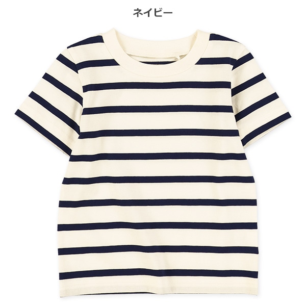 シングルボーダー半袖Tシャツ