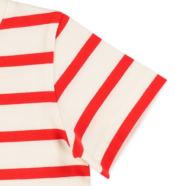 シングルボーダー半袖Tシャツ