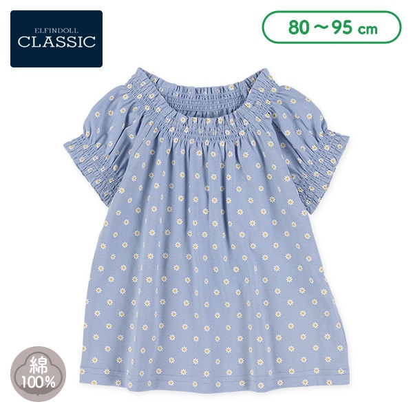 小花総柄スモック半袖Ｔシャツ