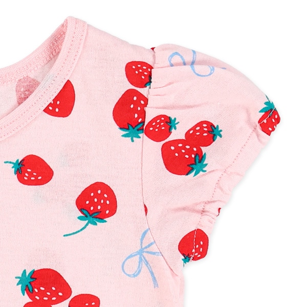 レモン・いちご総柄フレンチTシャツ