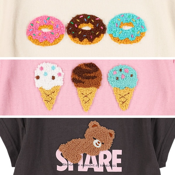 サガラドーナツ・アイス・くまフレンチTシャツ