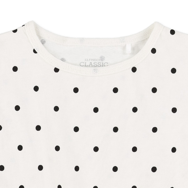 ドット柄フレンチ半袖Tシャツ