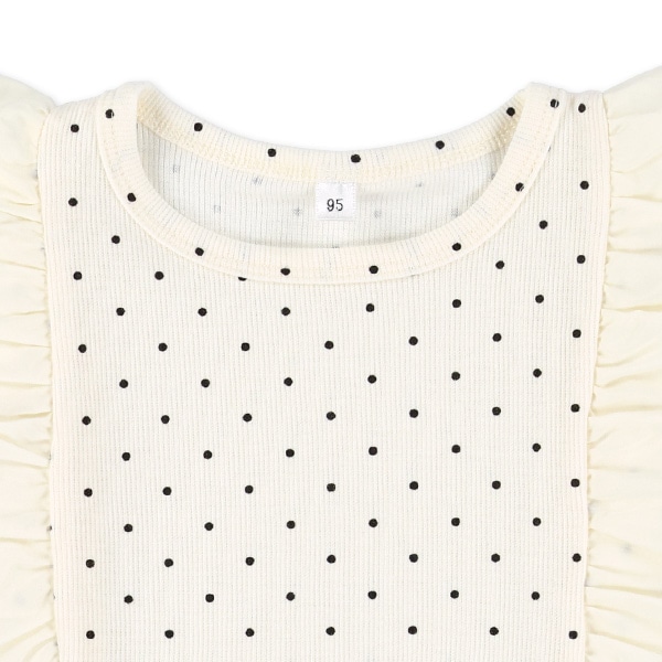 テレコ肩フリルフレンチTシャツ