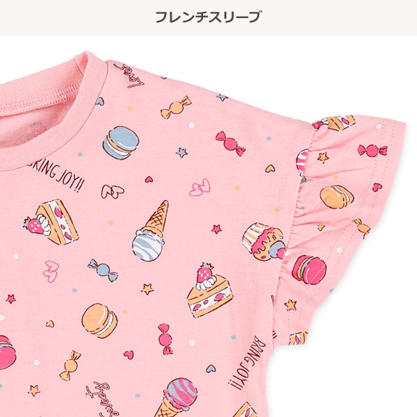スイーツフリルフレンチTシャツ