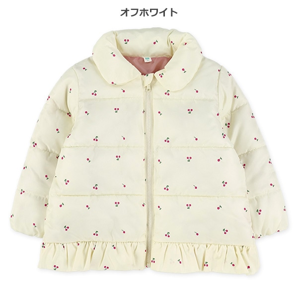 中綿裾フリルジャケット