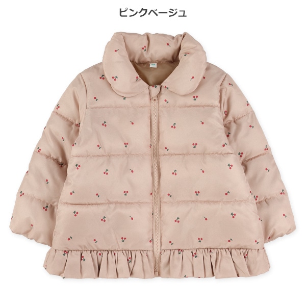中綿裾フリルジャケット