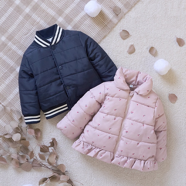 中綿裾フリルジャケット