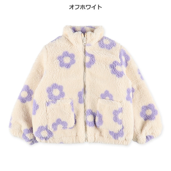 花柄ボアジャケット