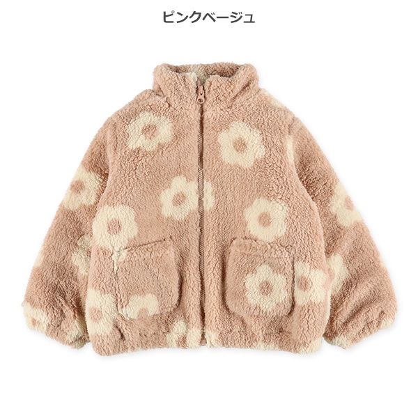 花柄ボアジャケット