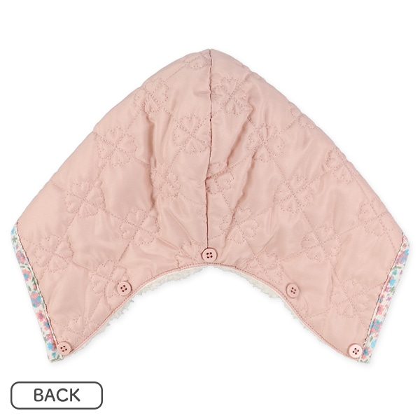 裏ボアキルトクローバー柄ジャケット