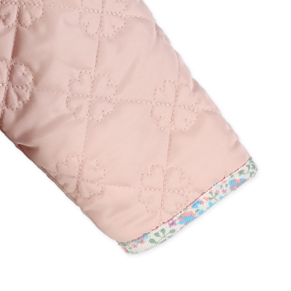 裏ボアキルトクローバー柄ジャケット